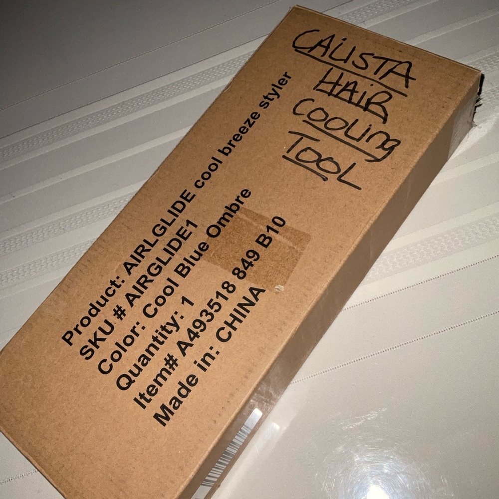 “New In Box” CALISTA 1” AirGlide Pro Cool Breeze Styler - Color “Blue Ombre” - Picture 11 of 12